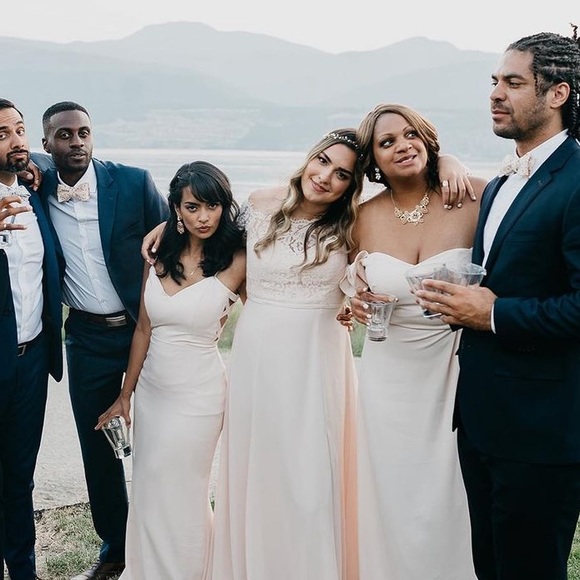 Light Pink Bridesmaid Dress - Picture 5 of 8